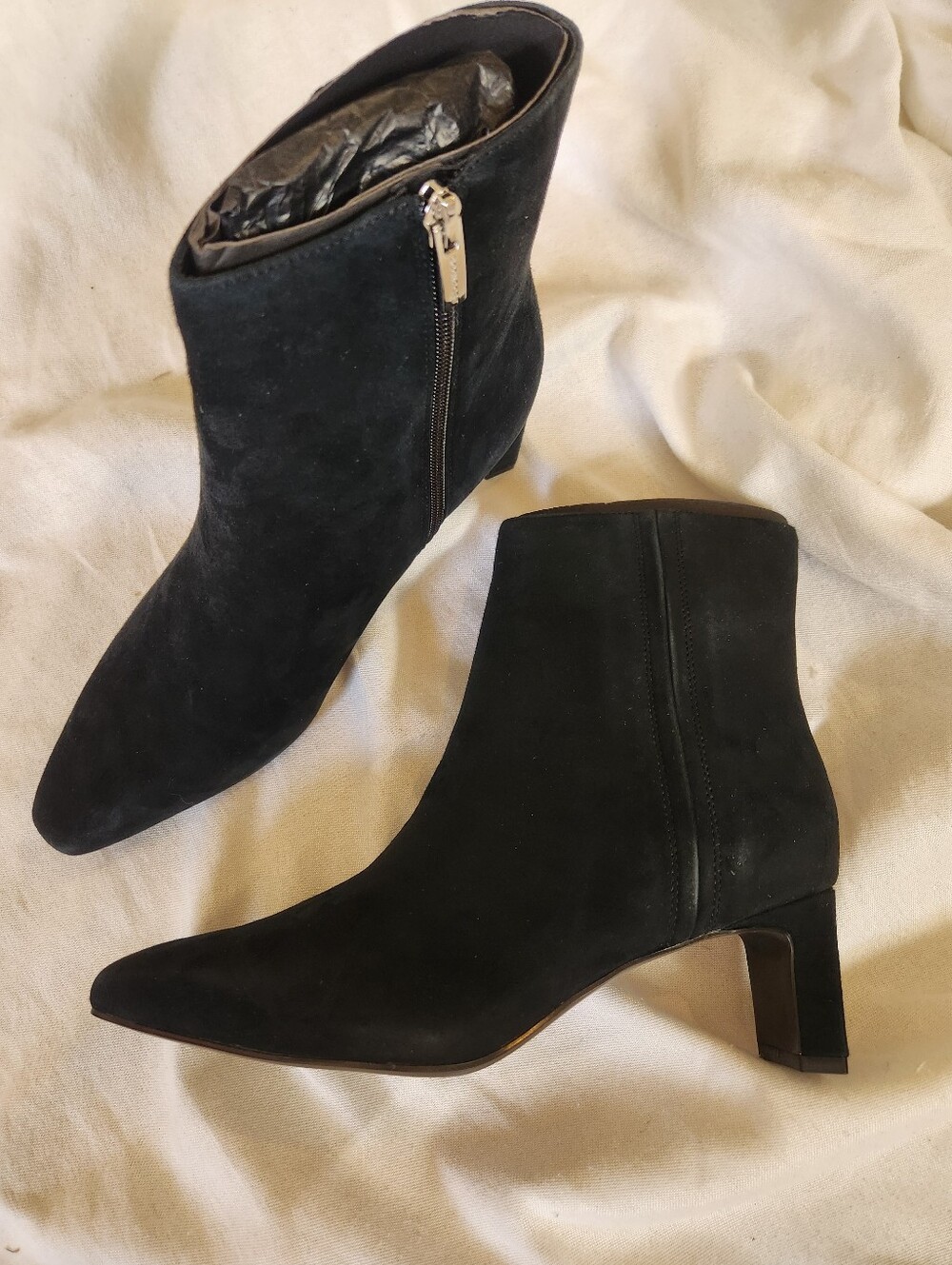 Rockport Black Suede Ankle Marisa Booties truTECH Comfort Size 8.5M